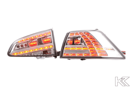 VW MK7 Golf GTI Chrome/Clear LED Tail Lights (2012 - 2017) - K2 Industries