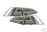 VW MK7 Golf GTI Chrome/Clear LED Tail Lights (2012 - 2017) - K2 Industries