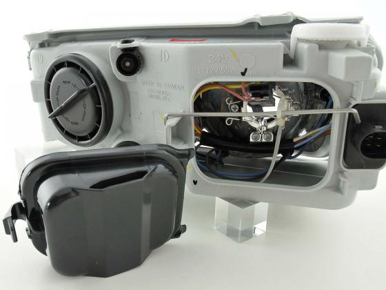 VW Passat B3 type 35i Black Angel Eyes Headlights (1993-1996) - K2 Industries