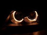 VW Passat B5 3BG Black Angel Eyes Headlights (2000-2005) - K2 Industries