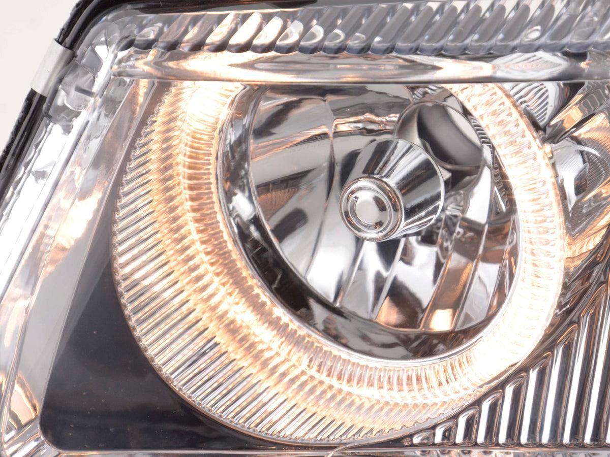 VW Passat B5 Chrome Angel Eye Headlights (1997-2000) - K2 Industries