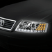 Audi A6 Chrome DRL Headlights (98-01) - K2 Industries